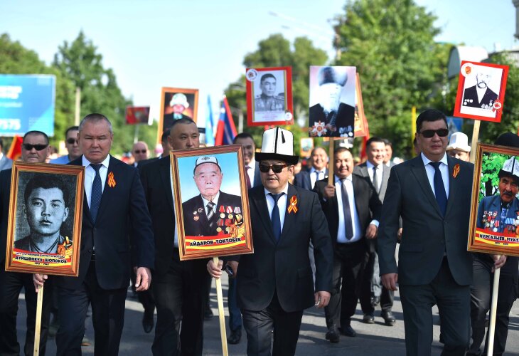 Акция «Бессмертный полк» пройдет в шести населенных пунктах Киргизии